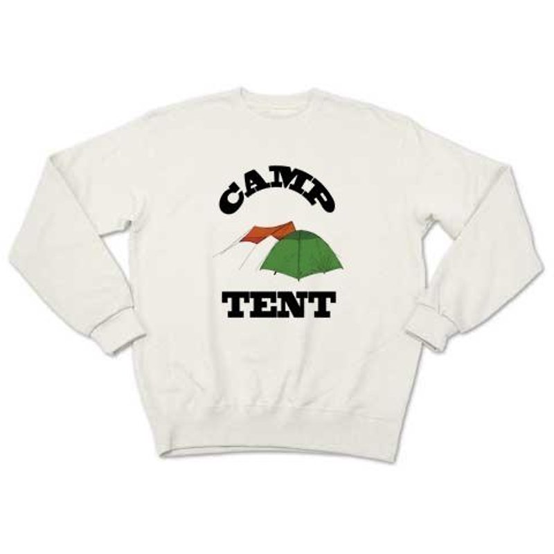 CAMP TENT (sweat white) - Men's T-Shirts & Tops - Other Materials 