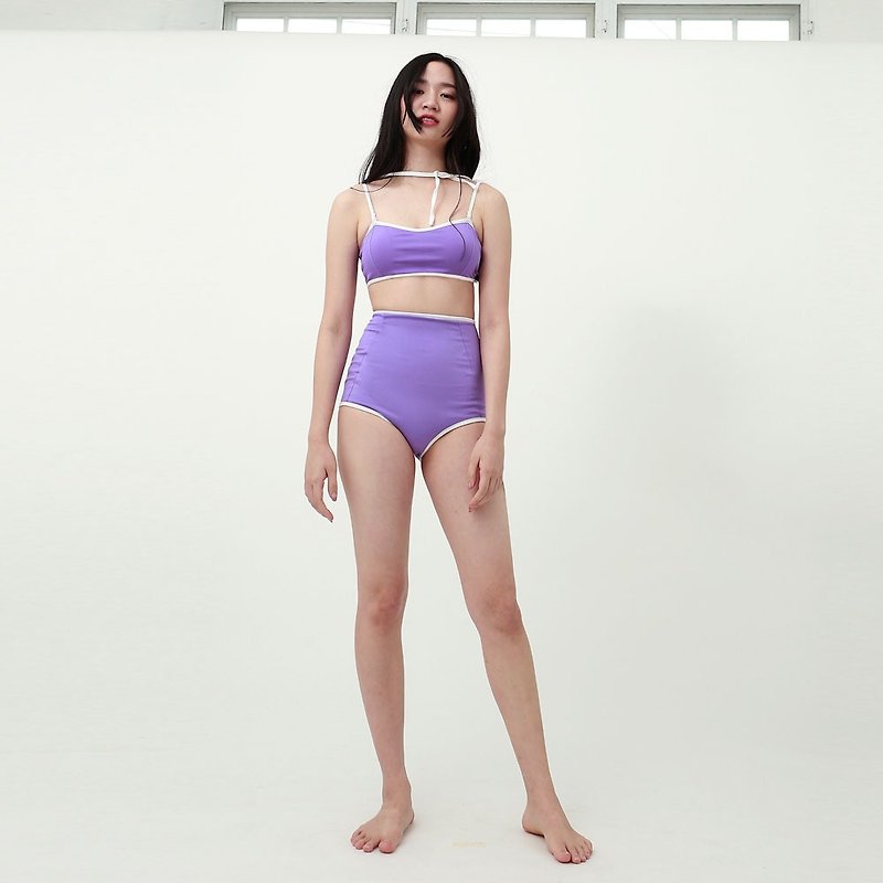 Aprilpoolday Swimwear / CAPSULE ORIGINAL / Violet / L - 女泳衣/比基尼 - 其他材質 紫色