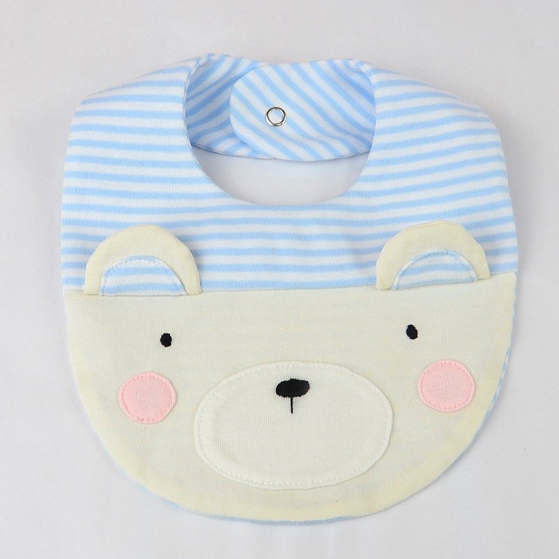 WINCO cotton handmade Winnie Wai twists (sky blue stripes) - Bibs - Cotton & Hemp Multicolor