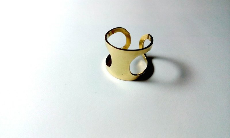 "1,2,3"戒指 "Un,Deux,Trois" ring - 戒指 - 其他金屬 黃色