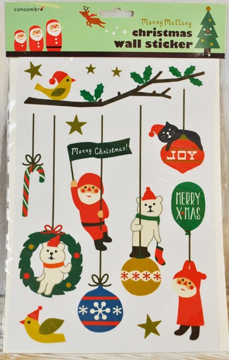 プラスチック ウォールデコ・壁紙 レッド - 【日本Decole】聖誕限量款 聖誕壁貼 / 玻璃貼（聖誕裝飾）