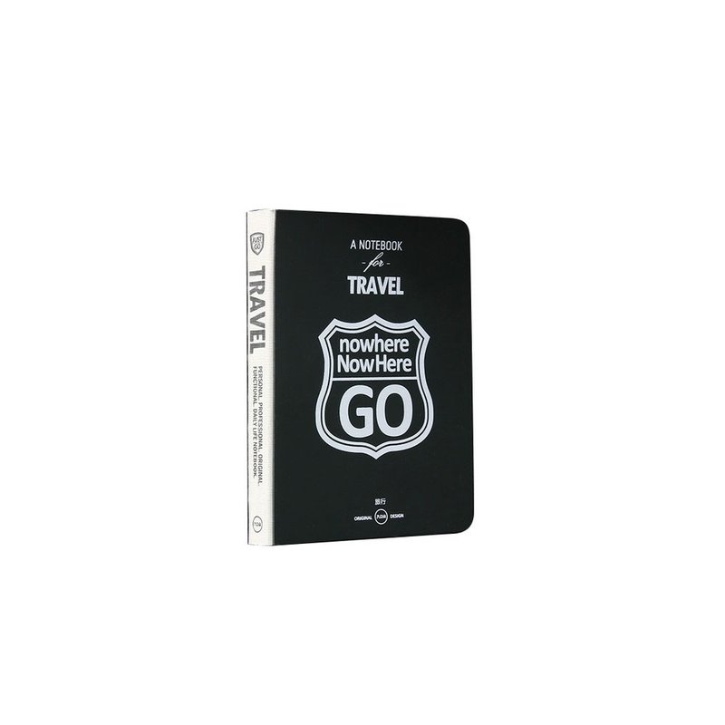 九口山原創Document3.0生活主題系列256page黑卡旅行本-Just G0 - 筆記本/手帳 - 紙 黑色