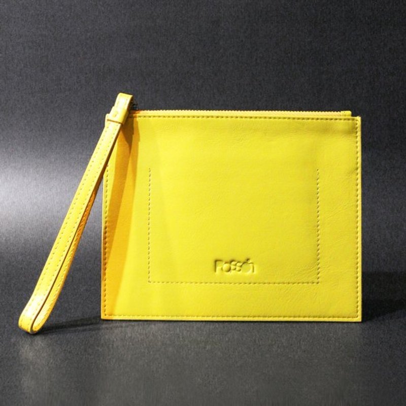 Passion 小錢包黃色 - Coin Purses - Genuine Leather Yellow