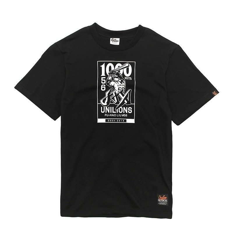 【Filter017】 UNILIONS X LAU Fu Hao (JAX) Thousand Anniversary Tee - Men's T-Shirts & Tops - Cotton & Hemp Black