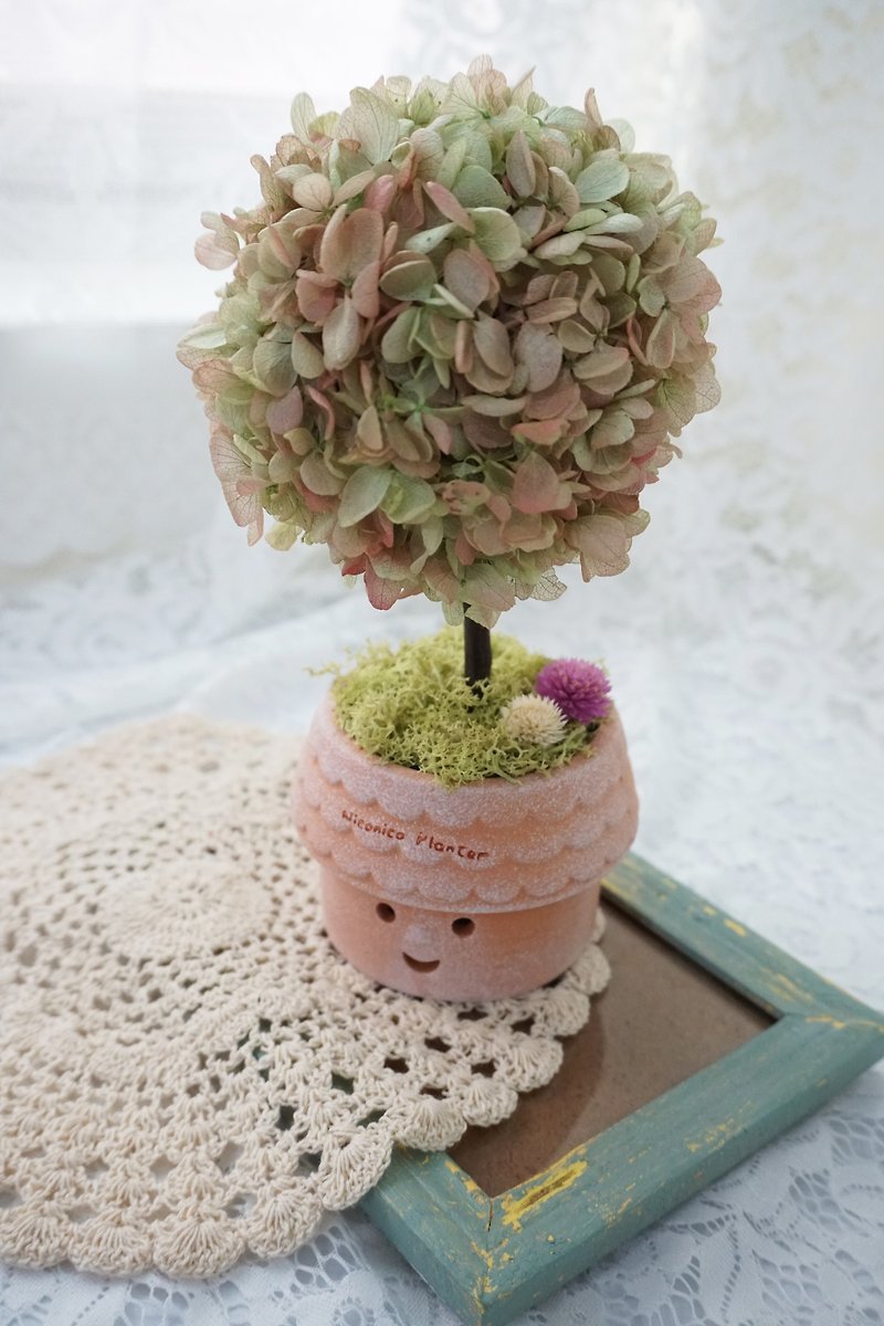 Smile pot - Hydrangea blooms*exchange gifts*Valentine's Day*wedding*birthday gift - ตกแต่งต้นไม้ - พืช/ดอกไม้ สีเขียว