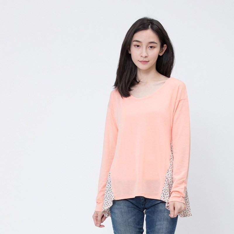 Edith Patchwork Top - Women's Sweaters - Other Materials Pink