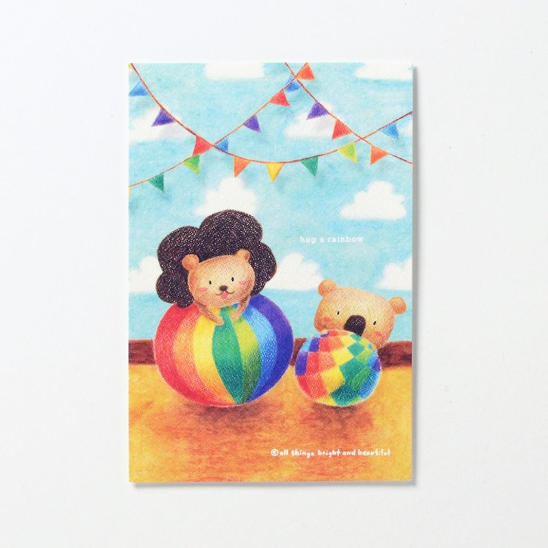 Hug a Rainbow Postcard - Cards & Postcards - Paper Multicolor