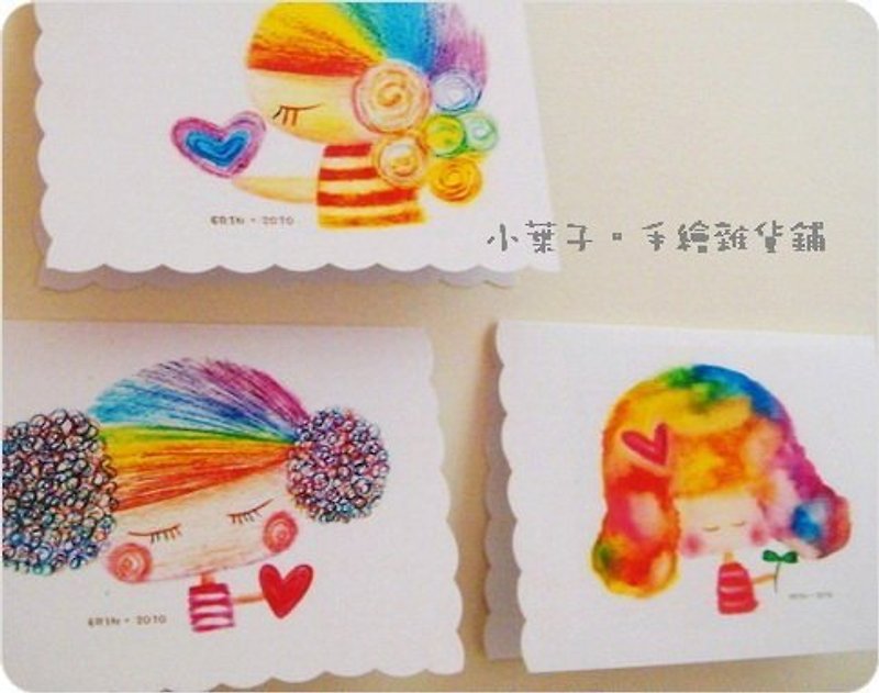 【Pure hand-painted】 Universal Card - การ์ด/โปสการ์ด - กระดาษ หลากหลายสี