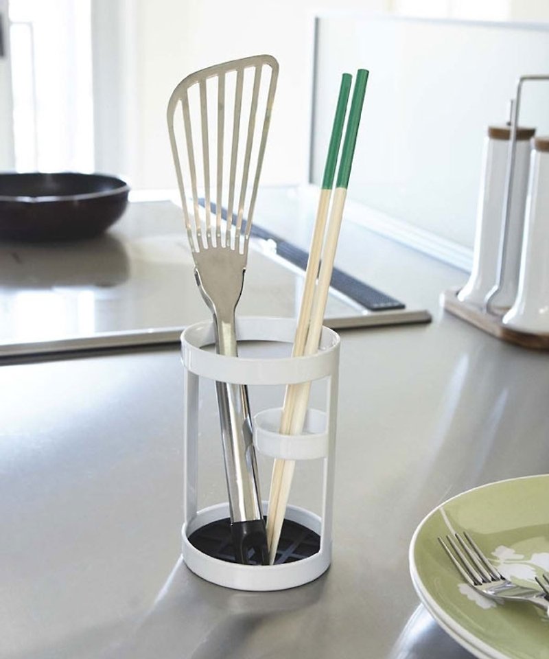 Japan kitchen utensils rack (white) - กล่องเก็บของ - โลหะ ขาว