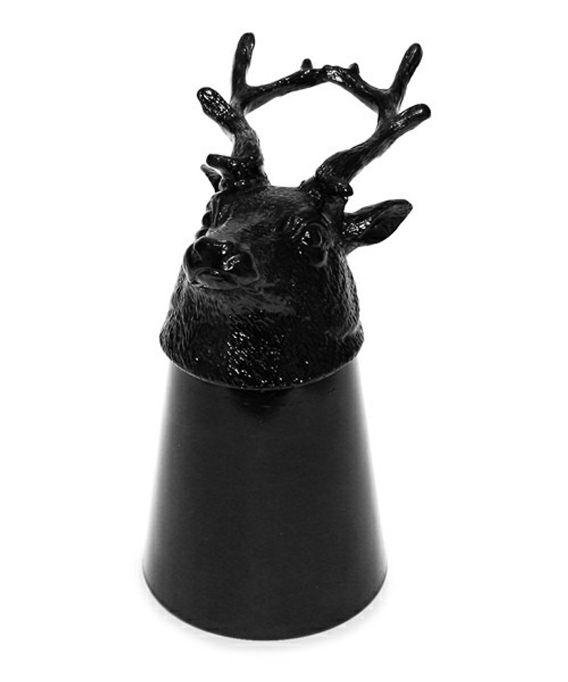 日本グッディグラム動物ショットグラス動物モデルショットカップ鹿鹿 - 急須・ティーカップ - その他の素材 ブラック