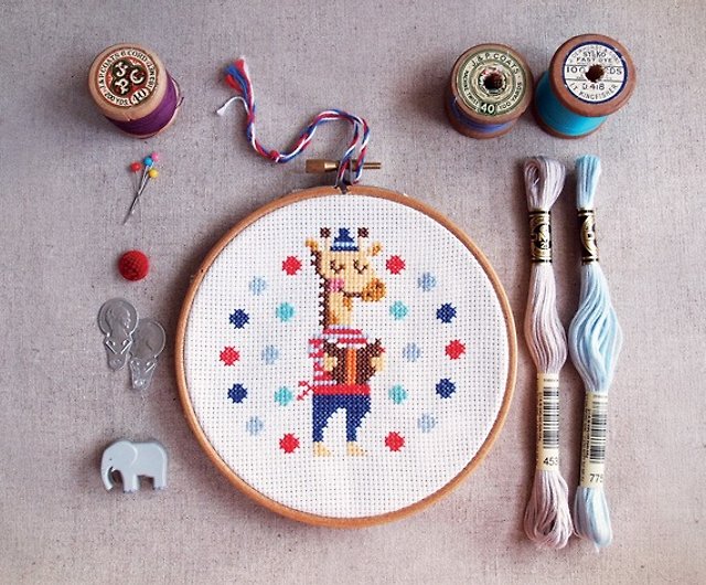 Funny Cross Stitch KIT - Giraffe Love Reading - Shop Redbear Design - Happy  Everywhere - Cross Stitch Kits Shop Knitting, Embroidery, Felted Wool &  Sewing - Pinkoi