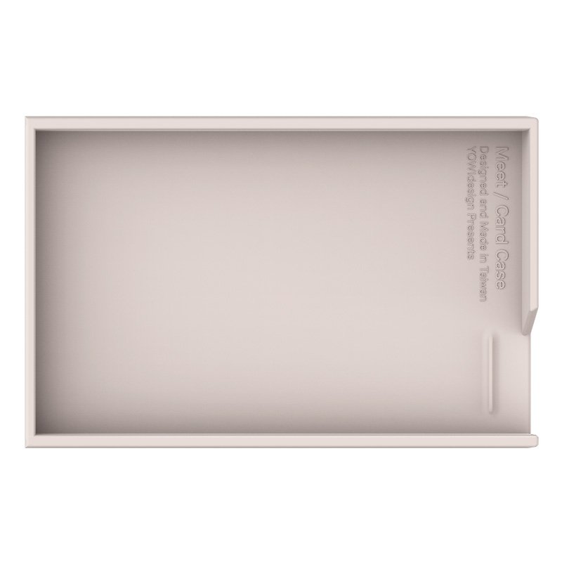 MEET + card case / under cover - light gray - ที่เก็บนามบัตร - พลาสติก สีเทา