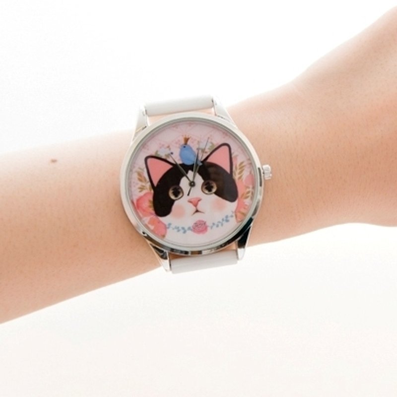Jetoy, Sweet Cat Good Mood Watch (White+S) (Day)_Jewelry (Blue Box) (JJWW014) - นาฬิกาผู้หญิง - โลหะ หลากหลายสี