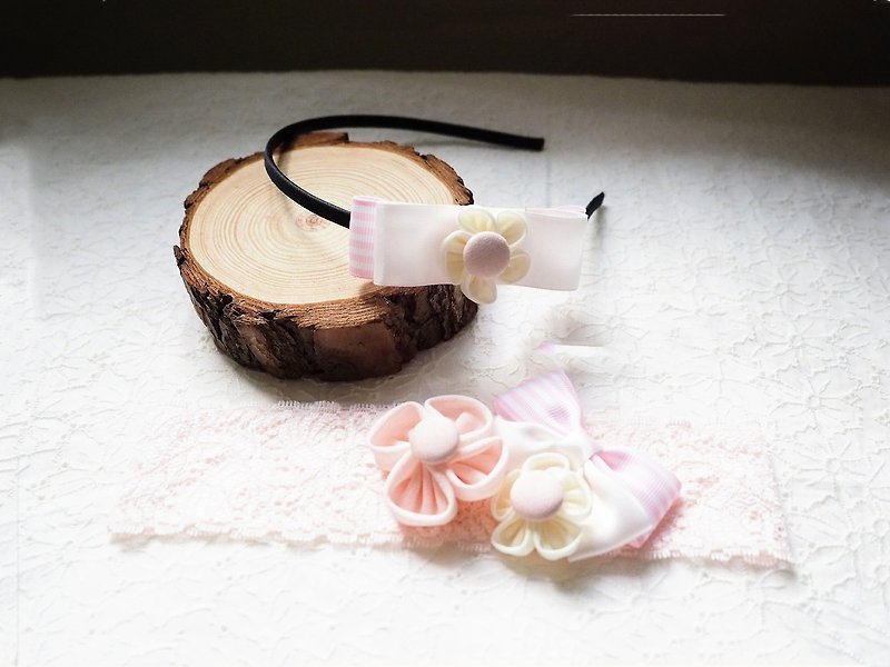 Handmade Elastic Headband gift set - Bibs - Other Materials Pink