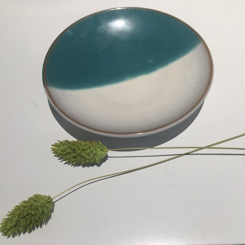 日本雪花小碟 - 花瓶/陶器 - 其他材質 綠色