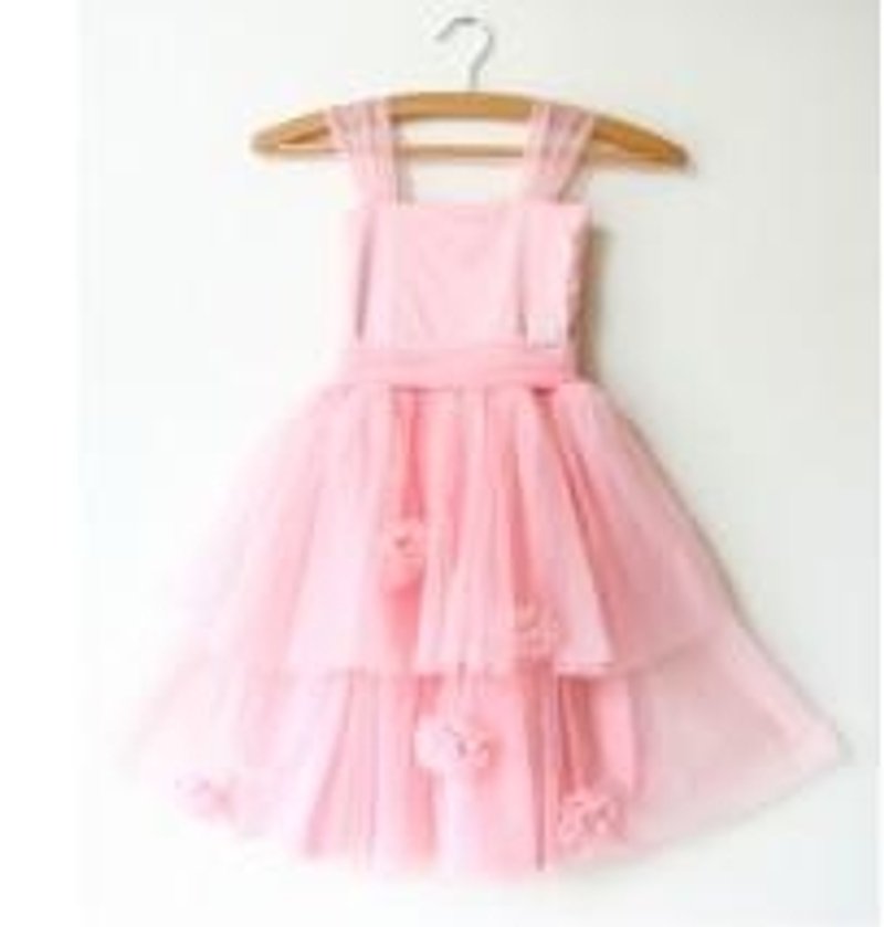 ドリーローズガーデンドレス - ソフトピンクの恋人 - キッズドレス - その他の素材 ピンク