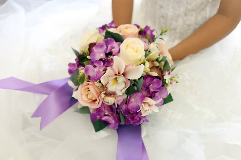 Wreaths Manor*Handmade jewelry bouquet*overseas wedding*customer for the development of*Valentines Day Special - Pre ~ ~ ~ ~ series of artificial flowers purple love you NT $ 1380 - Plants - Paper 