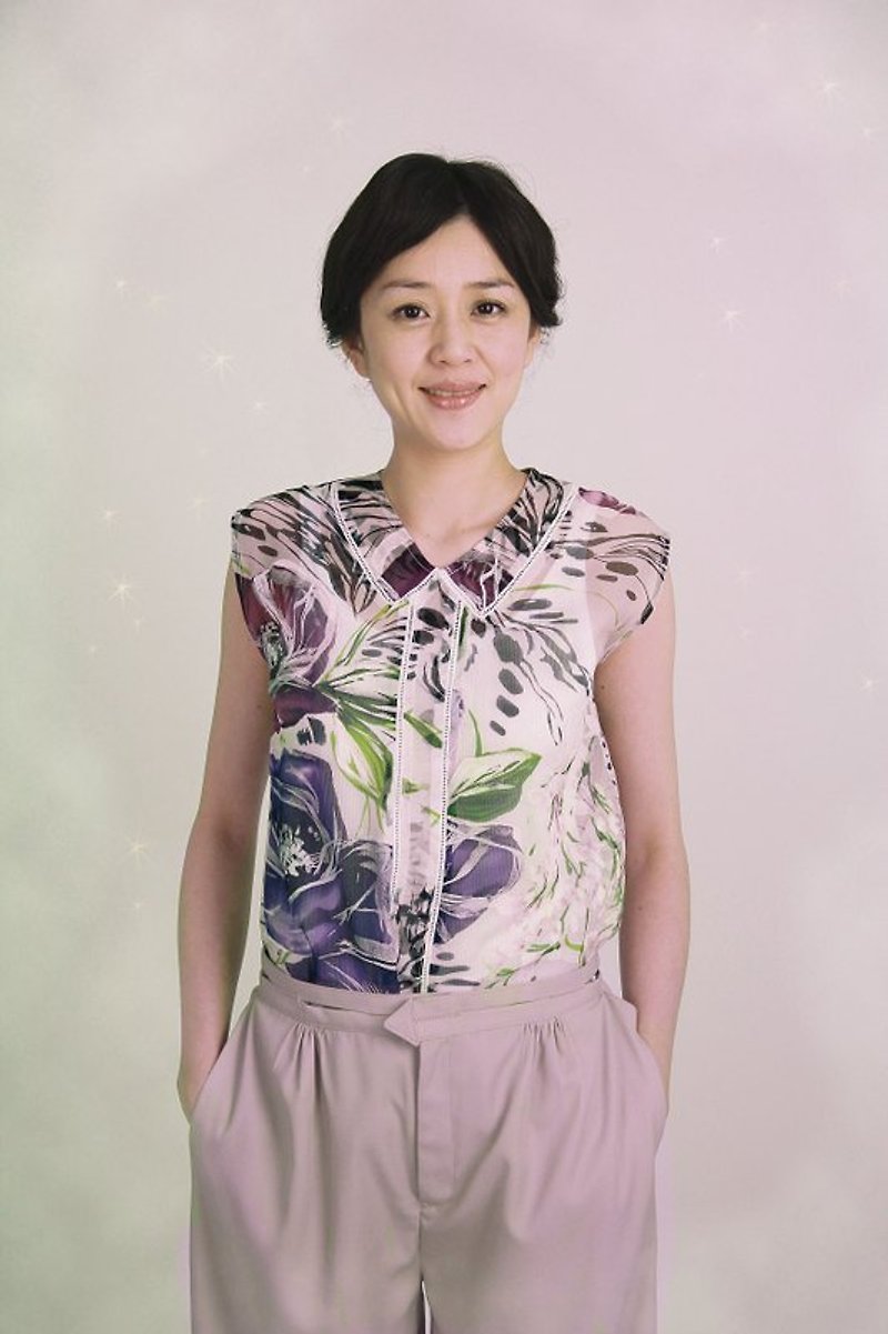 Bauchan Cotour Shirt Top - Women's Vests - Silk Multicolor