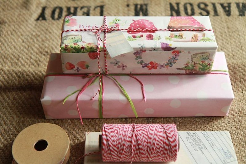 包裝紙-果果森林 - Wood, Bamboo & Paper - Paper Pink