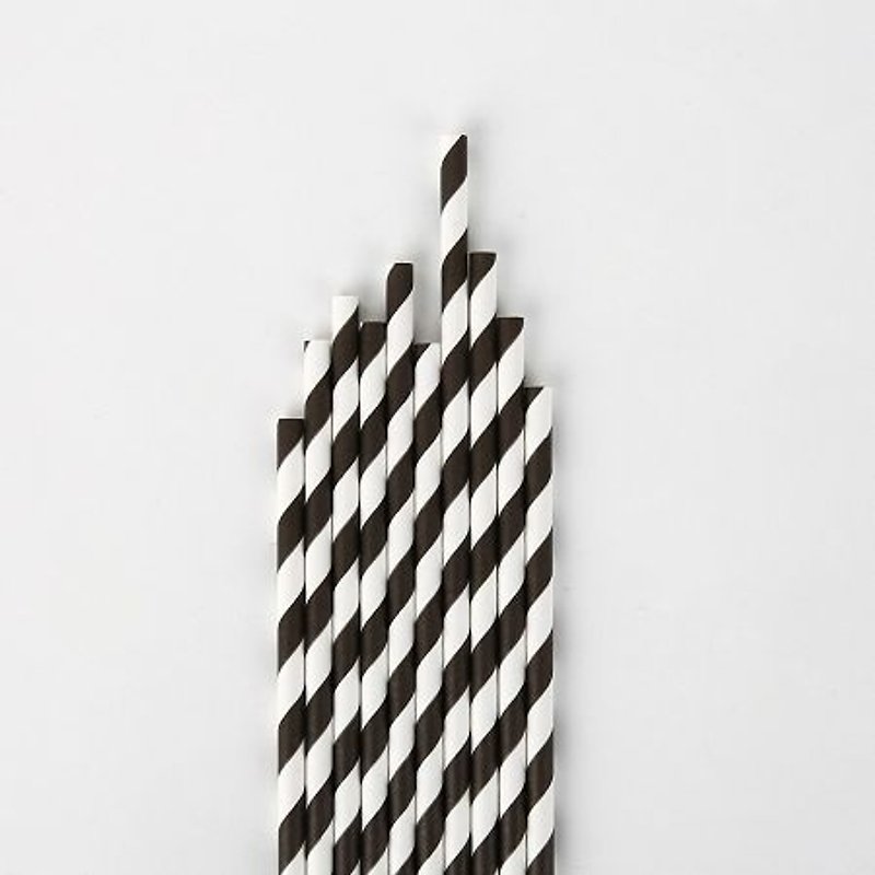 Dailylike Happy holidays party paper straws -04Black, E2D82047 - Other - Paper Multicolor