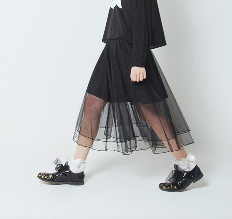 Tousha black skirt - imakokoni - Skirts - Cotton & Hemp Black