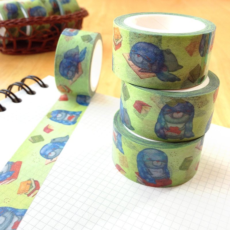 Five wings and paper tape. Lazy Rabbit dissatisfied book - Washi Tape - Paper Multicolor