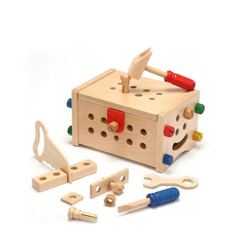 ツールボックス宝箱 - 知育玩具・ぬいぐるみ - 木製 