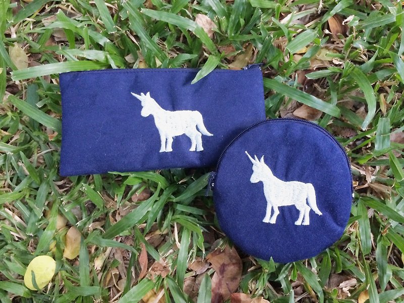 MaryWil purse / Pencil - Lucky Unicorn - Coin Purses - Other Materials Blue