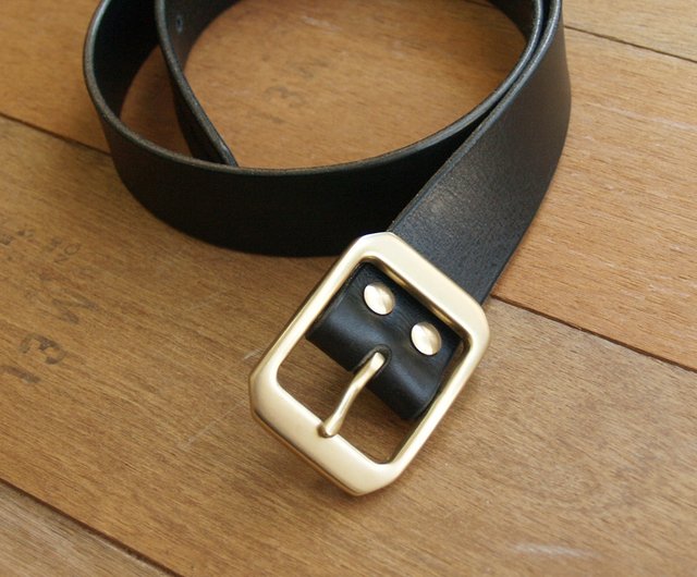 weekenlife - Leather Belt ( Custom Name ) - Gentle Black - Shop