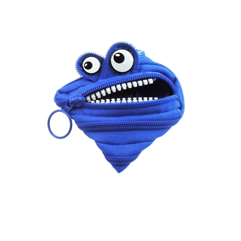 ジピットモンスタージッパーバッグ（小） - ロイヤルブルー - 小銭入れ - その他の素材 ブルー