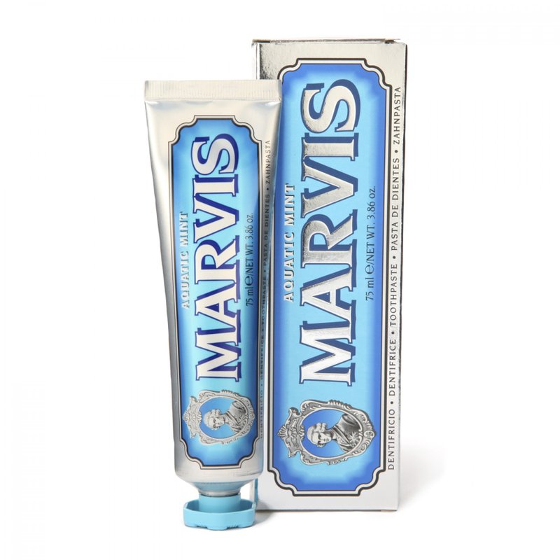 MARVIS 海洋薄荷牙膏 Aquatic Mint - 75 ml. / 3.7 oz. - 香氛/精油/擴香 - 其他材質 藍色