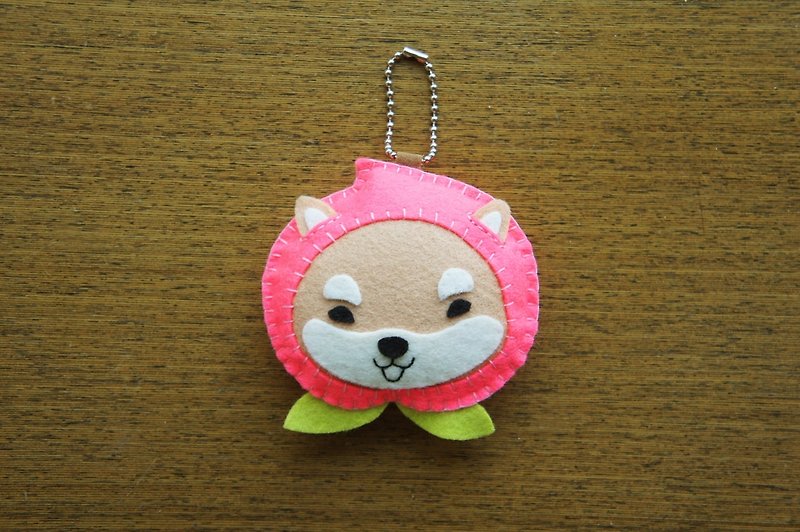 Mangogirl Healing Peach Shiba Inu Handmade Pendant - Charms - Other Materials 