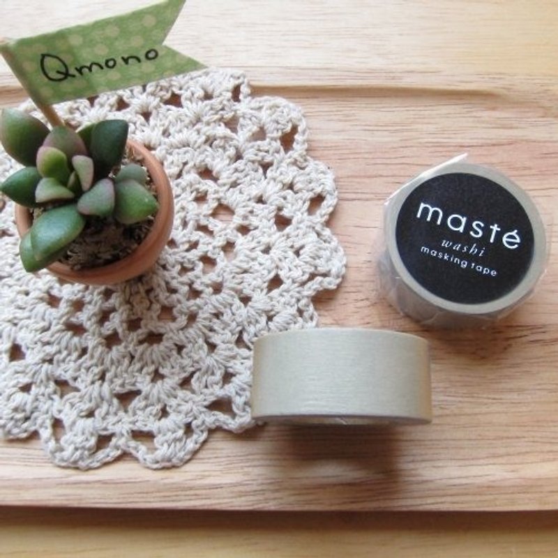 maste Masking Tape and paper tape Basic [smoky gray retro warm colors (MST-MKT04-GY)] - Washi Tape - Paper Gray