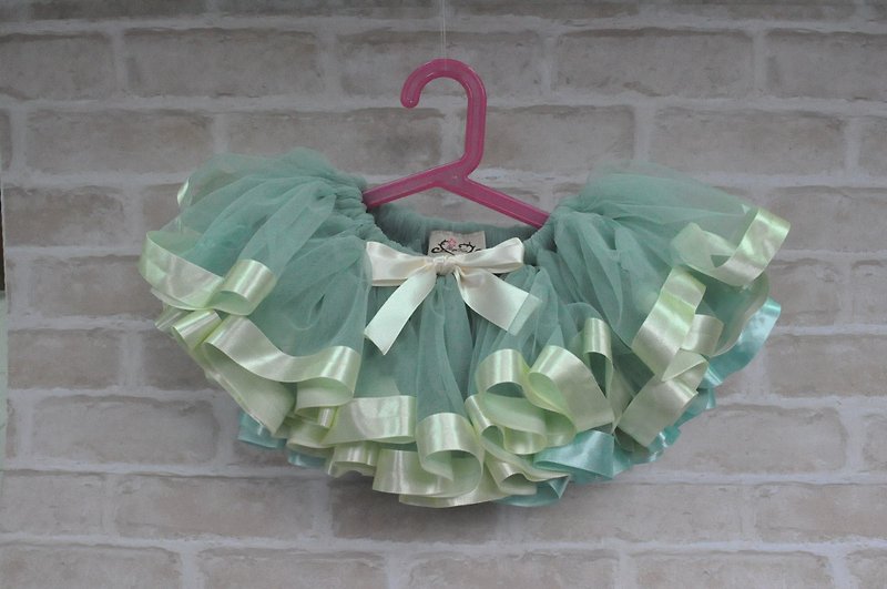 Angel Nina hand-made fantasy Melaleuca Peng Peng skirt pink green green lake is perfect for a birthday party princess - Other - Other Materials 