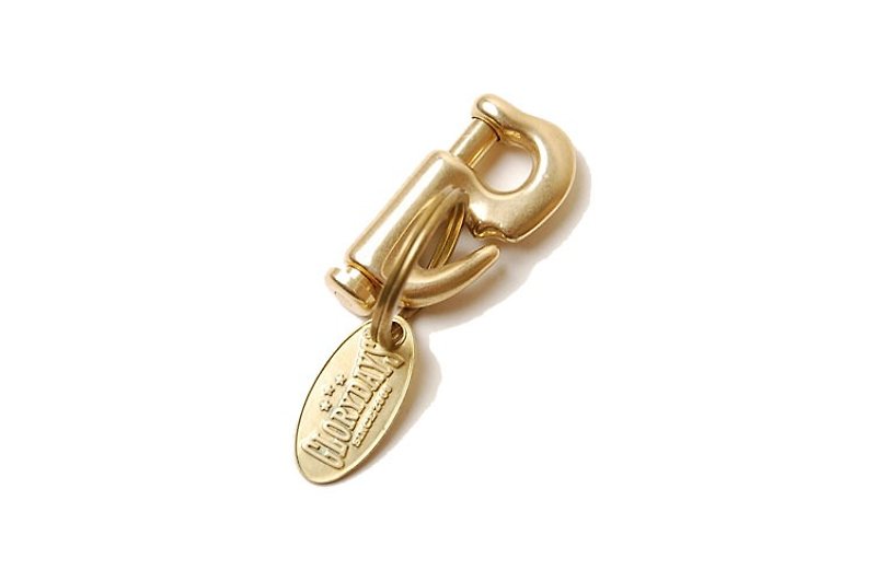 S-shaped Snap Hook Keychain - S Bronze key ring type - ที่ห้อยกุญแจ - โลหะ สีทอง