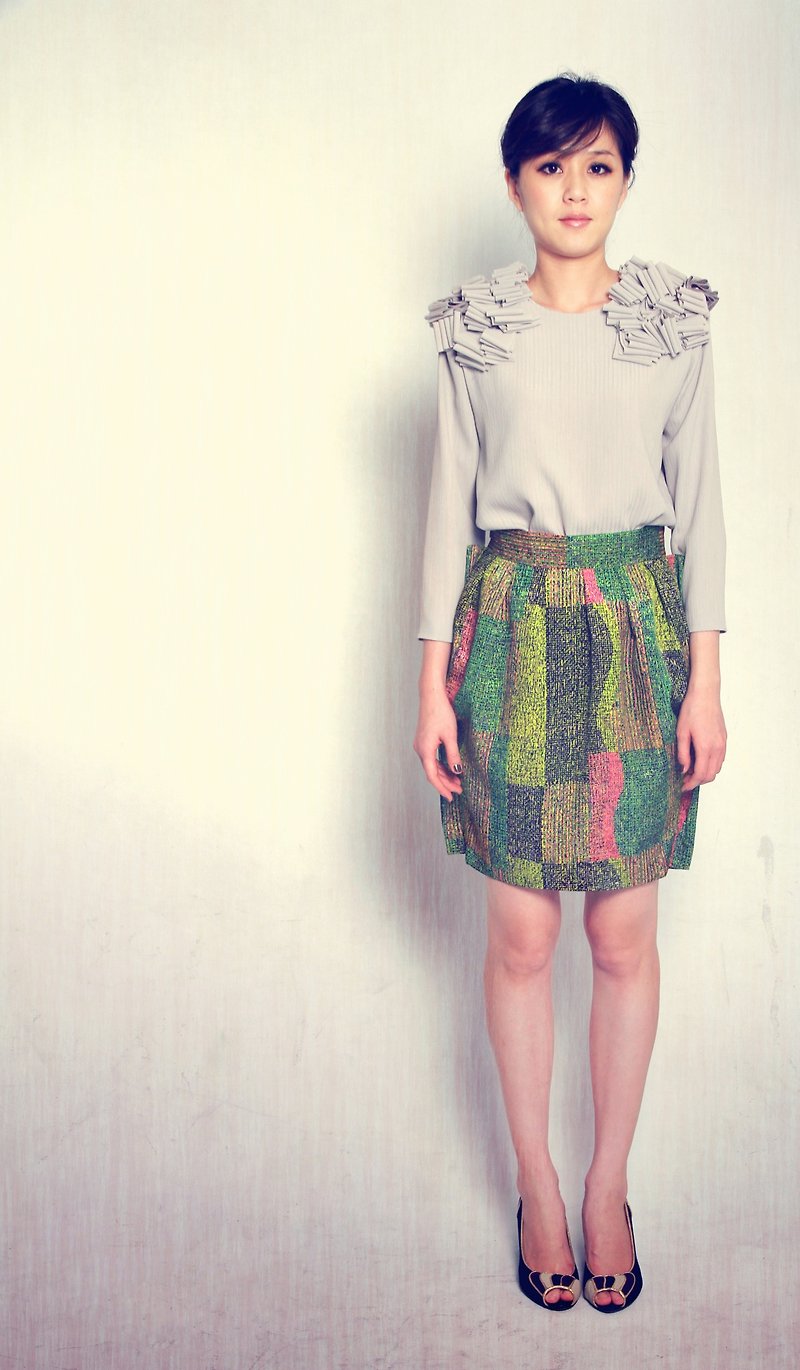 Rivoli Tulip Skirt - กระโปรง - เส้นใยสังเคราะห์ หลากหลายสี