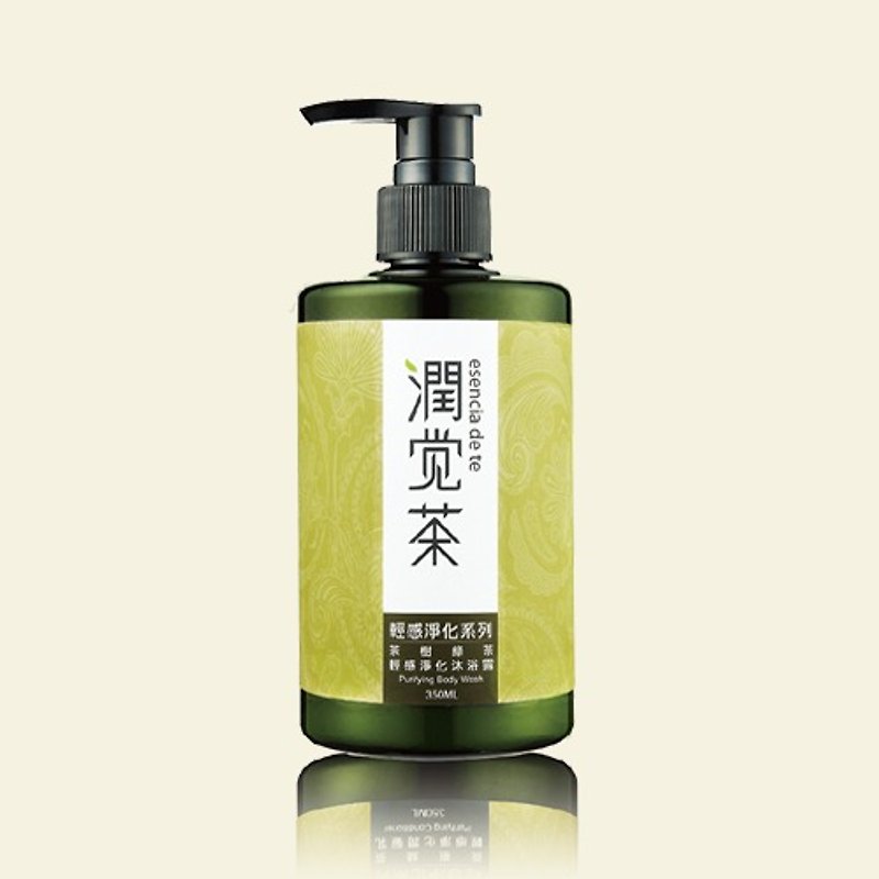 [Chabao Runjue Tea] Tea Tree Green Tea Light Purifying Body Wash 350ml - Body Wash - Paper Green