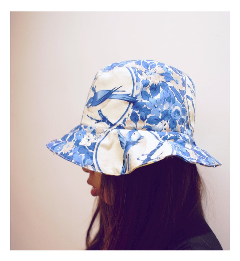 MERRYハート♥青い鳥の帽子 - 帽子 - その他の素材 ブルー