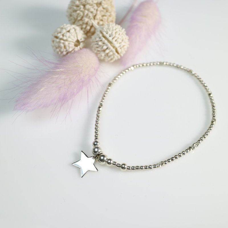 [ColorDay] Christmas Star Sterling Silver Bracelet limited special gift exchange - Bracelets - Other Metals Gray