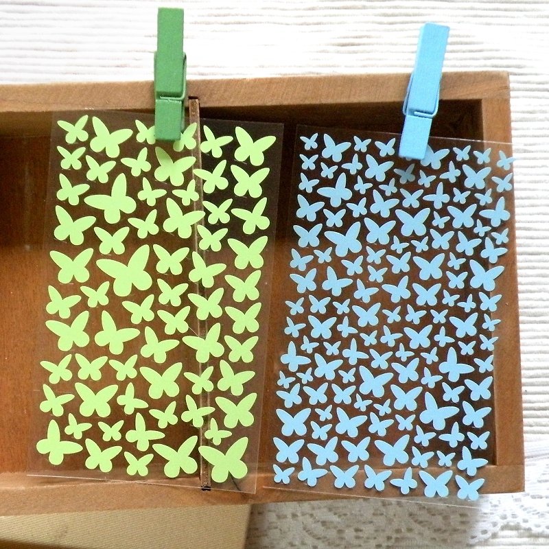 Butterfly Stickers (2 Pieces Set) - Stickers - Waterproof Material Multicolor