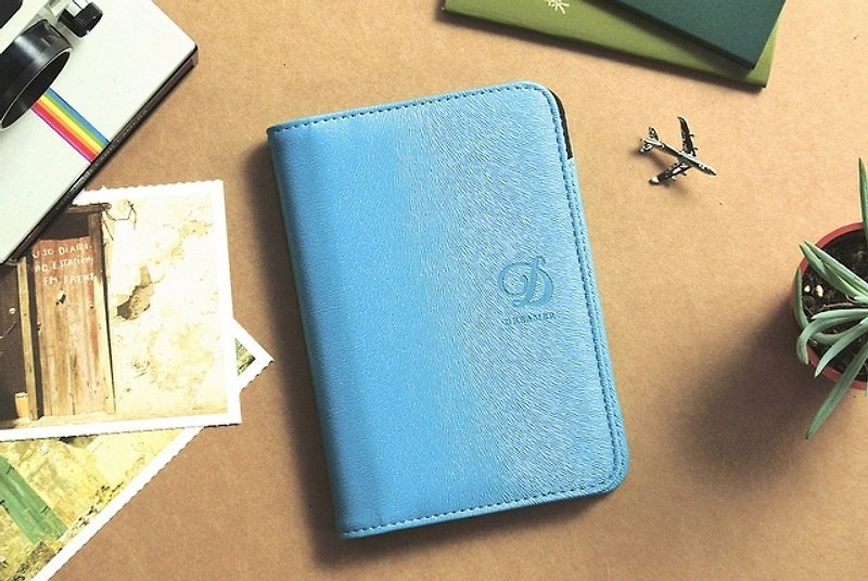 Dreamer by Dreamer Passport Case - blue and green - Passport Holders & Cases - Genuine Leather Blue