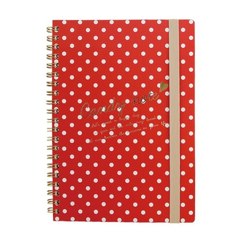 Japan [LABCLIP] Candy Series A5 note notebook / red - สมุดบันทึก/สมุดปฏิทิน - กระดาษ สีแดง