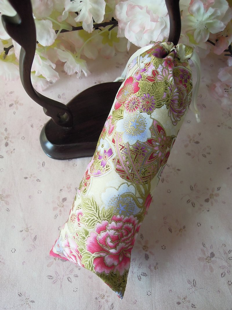 ロンユン パビリオン プノンペン 色とりどりの花 かんざしバッグ 収納バッグ 2色展開 - ヘアアクセサリー - その他の素材 