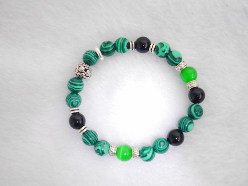 S&A Transition Green Beaded Bracelet - Bracelets - Other Materials Green