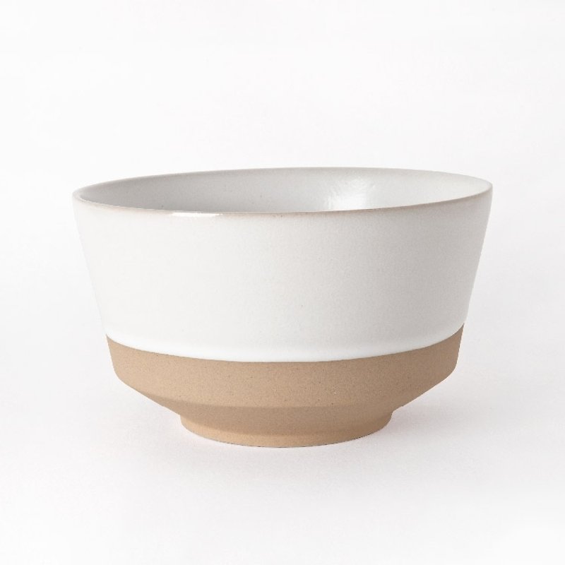 Wu Yue food apparatus_big bowl - Bowls - Pottery White