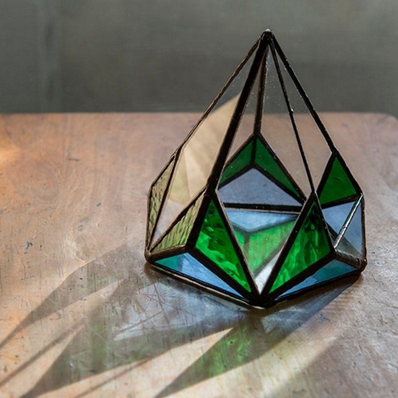 玻璃溫室 不那麼完美的綠色小鑽石 GreenHouse 收藏/展示 - 裝飾/擺設  - 玻璃 綠色