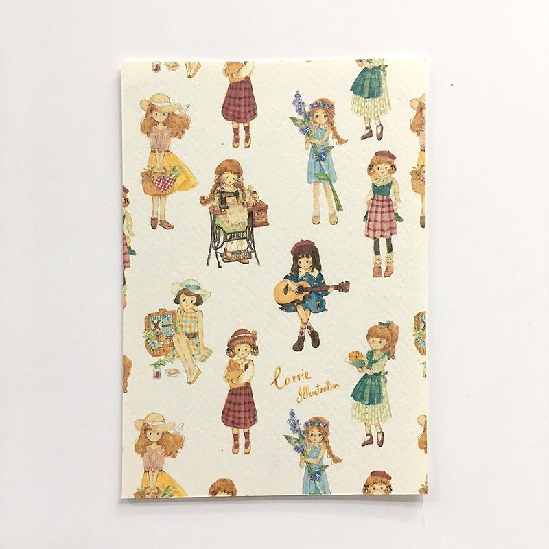 / Postcard / Tiny Girls / - การ์ด/โปสการ์ด - กระดาษ หลากหลายสี