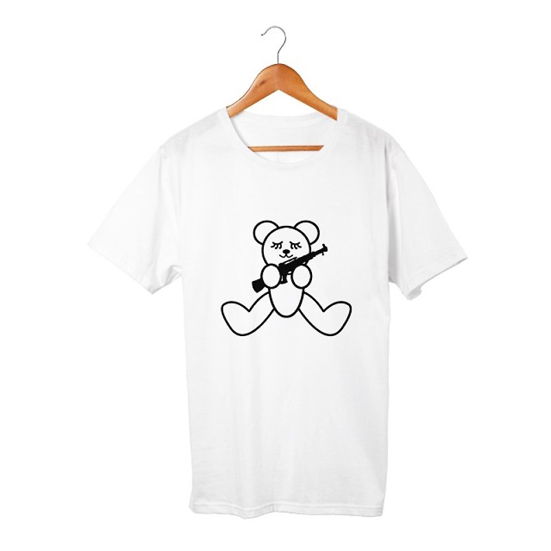 teddy T-shirt - เสื้อยืดผู้ชาย - ผ้าฝ้าย/ผ้าลินิน ขาว