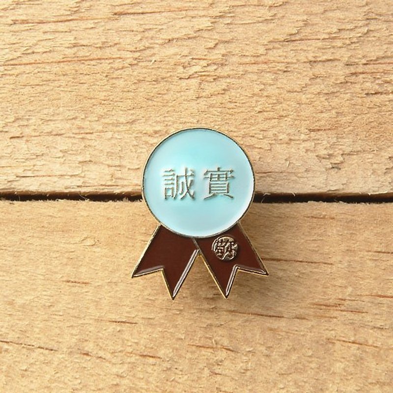 《One Heart One Pulse》HONEST (badge) - Badges & Pins - Other Metals Blue