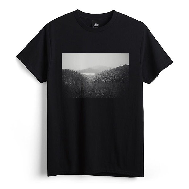 Shanlin-Black-Unisex T-shirt - เสื้อยืดผู้ชาย - ผ้าฝ้าย/ผ้าลินิน สีดำ